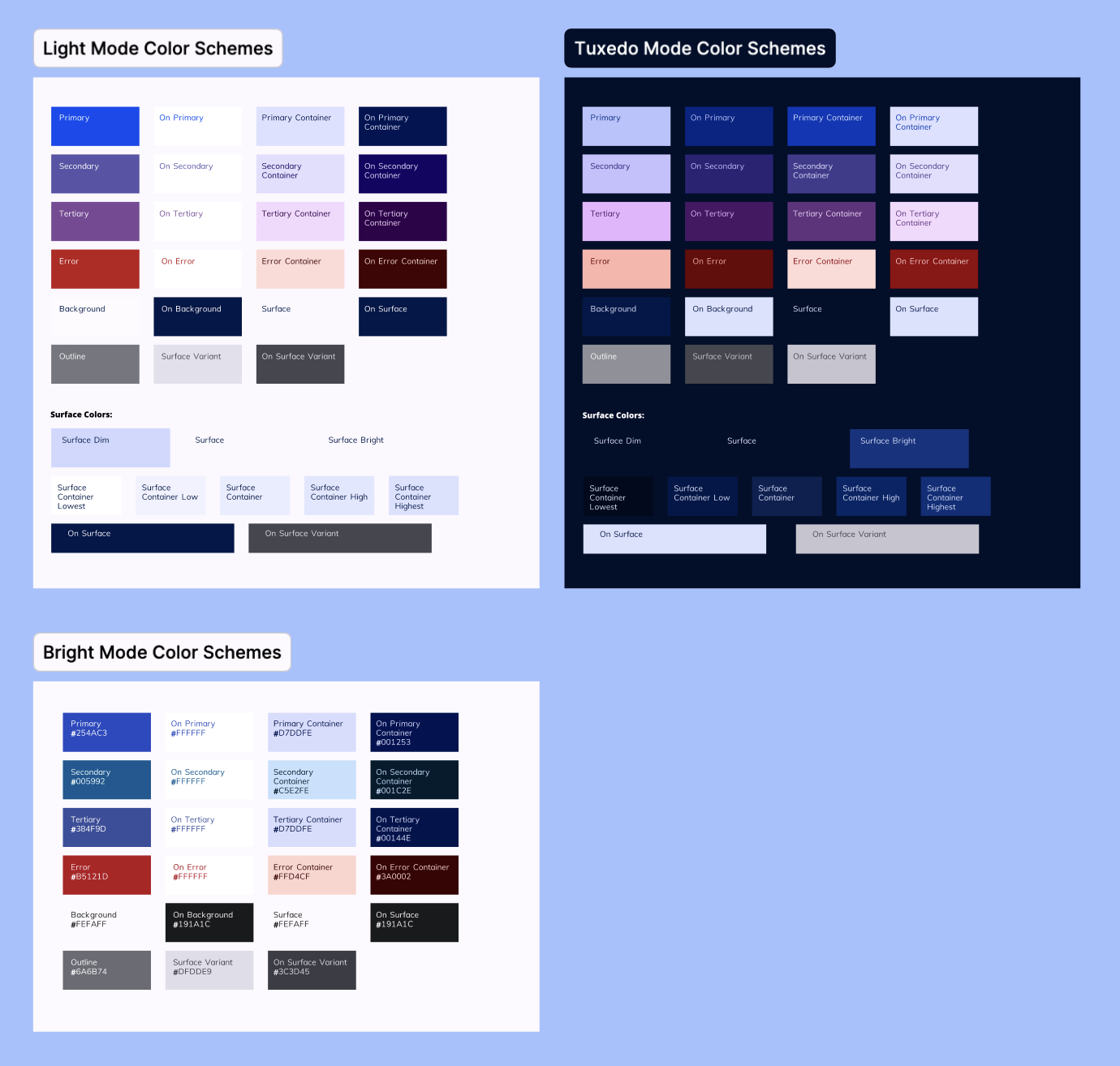 Color theming preview