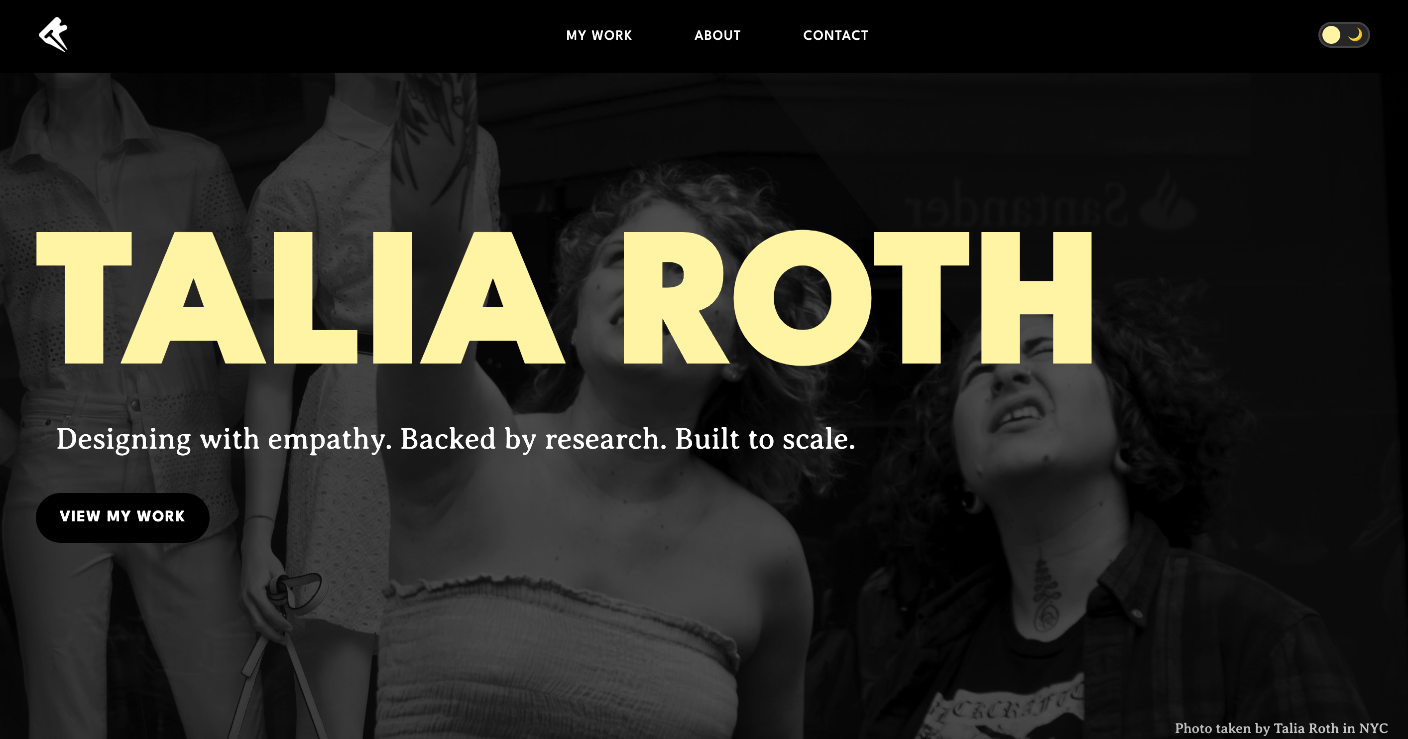 Portfolio home page